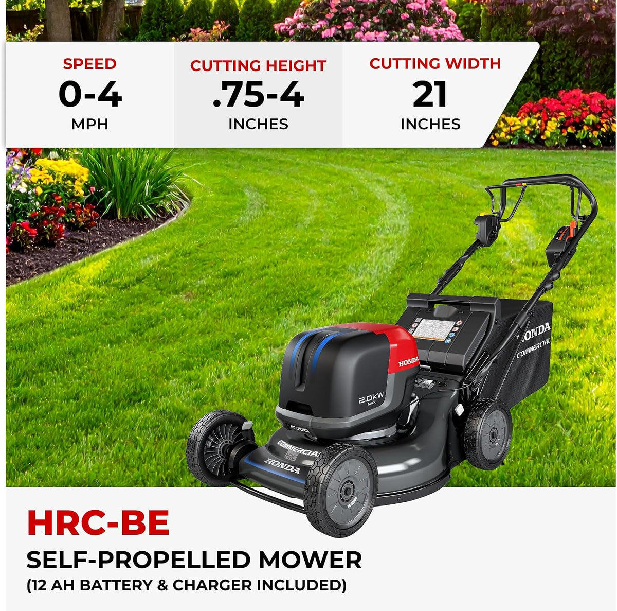 Honda HRC-BE 21-Inch Commercial Battery Powered Lawn Mower (HRC216EXA6)