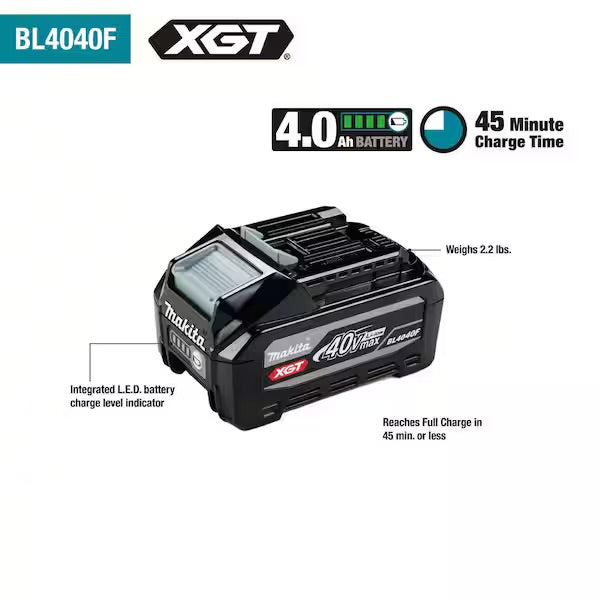Makita 40V max XGT BL4040F 4.0Ah Tabless High Power Battery