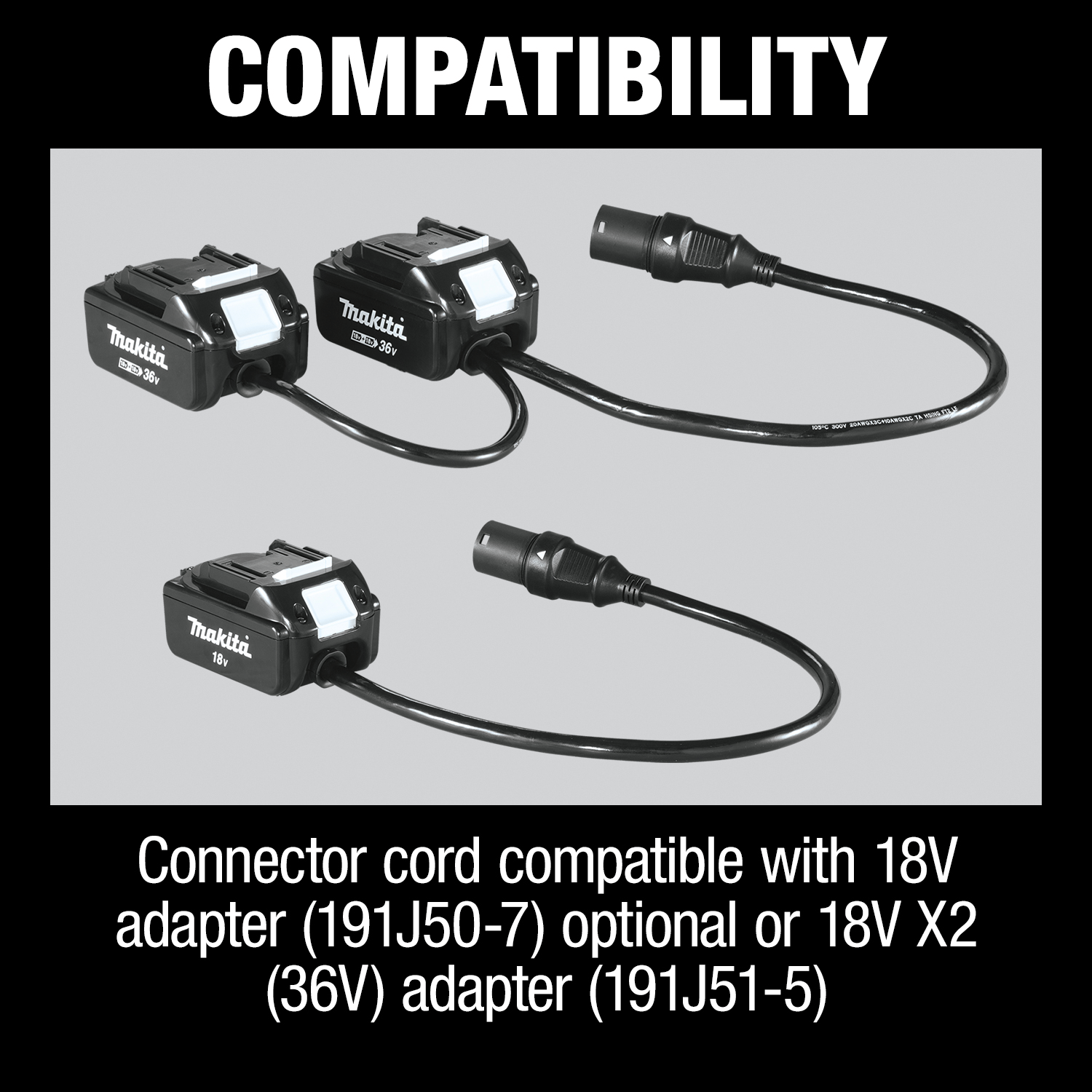 Makita - Makita PDC01 ConnectX™, LXT®, LXT® X2 and XGT® Portable Backpack Power Supply - B&R Lawnmower Shop