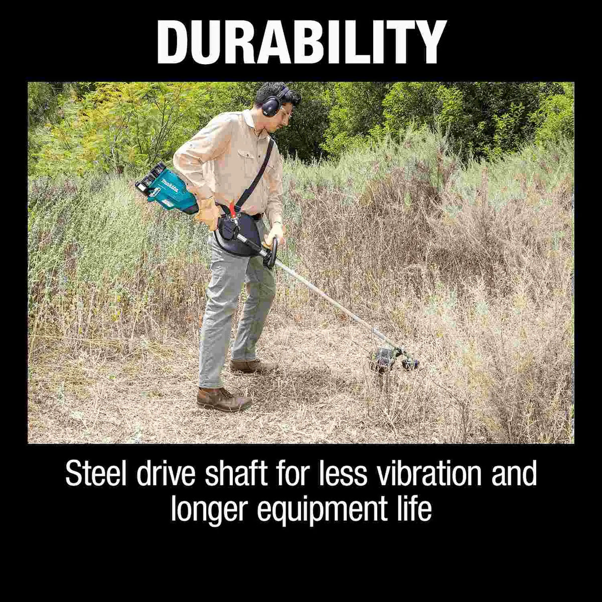 Makita's steel shaft design is designed for heavy duty use. Whether you are a homeowner or a landscaping professional. Get yours today at B&R Lawnmower Shop! 20032 Saticoy Street, Winnetka, CA 91307 serving Los Angeles and San Fernando Valley.