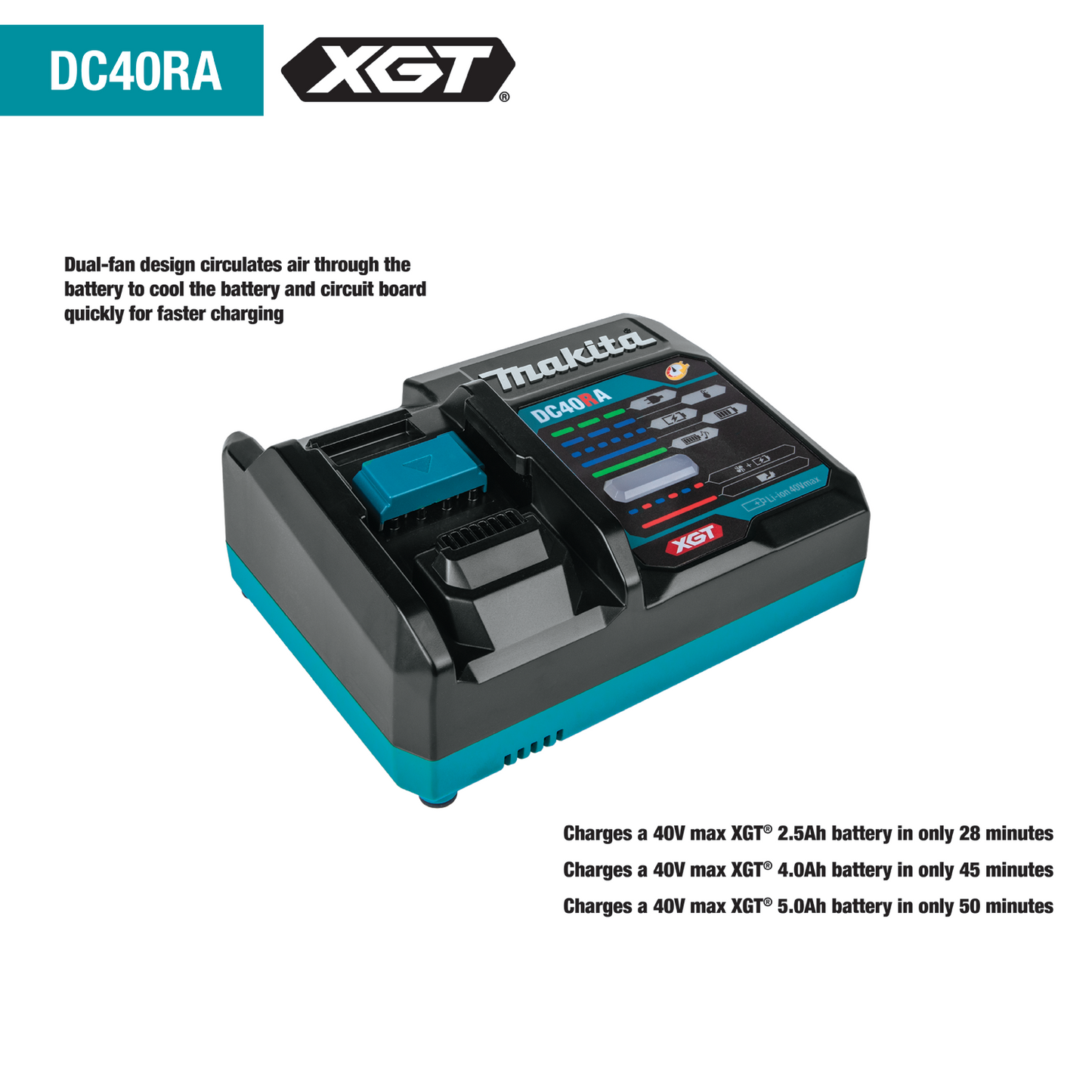 Makita GBU01M1 XGT 40V Max Brushless Cordless Leaf Blower Kit (4.0Ah)